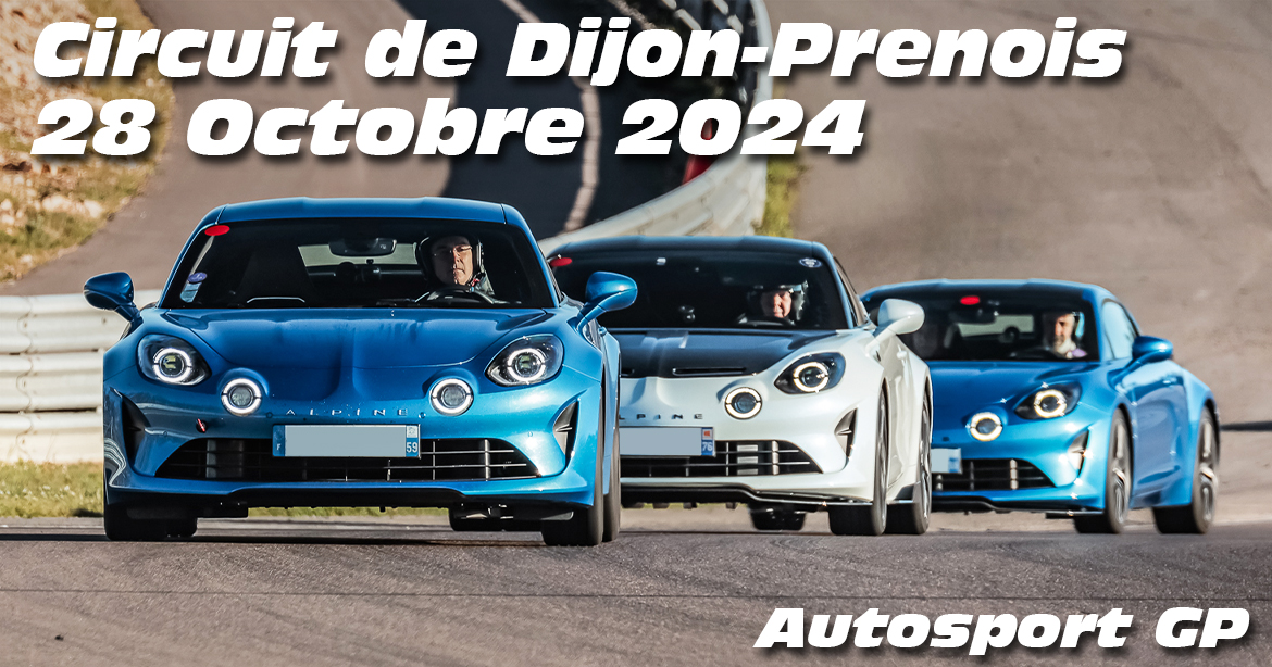 Photos au Circuit de Dijon Prenois le 28 Octobre 2024 avec Auto Sport GP