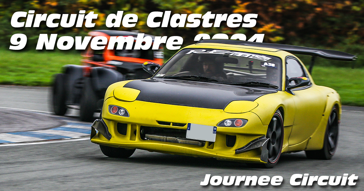 Photos au Circuit de Clastres le 9 Novembre 2024 avec Journee Circuit