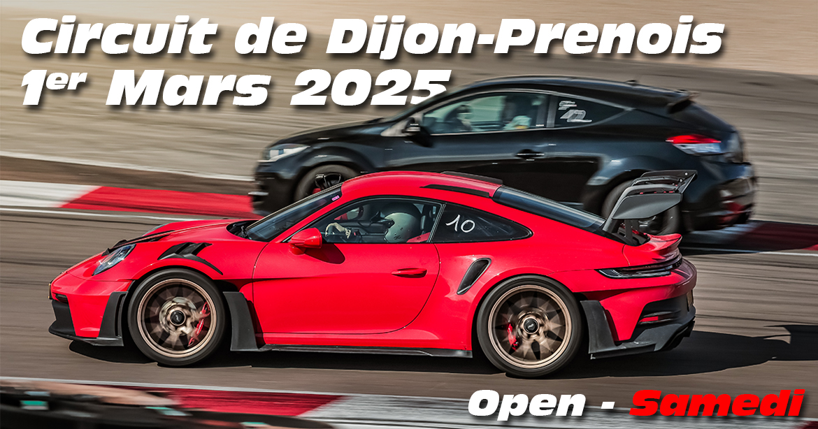 Photos au Circuit de Dijon Prenois le 1 Mars 2025 avec open